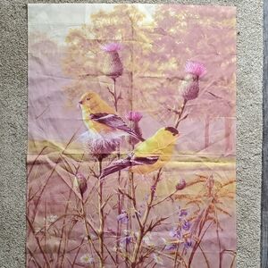 American Goldfinch Bird & Thistle Garden Outdoor Flag Summer